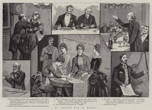La fête de la Saint-David au Pays de Galles - Percy Macquoid